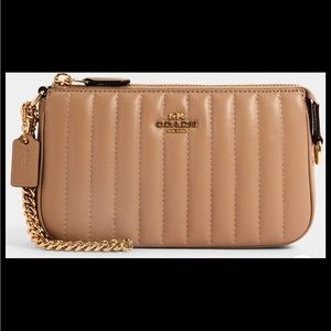 Coach Large Wristlet 19 with Linear Quilting